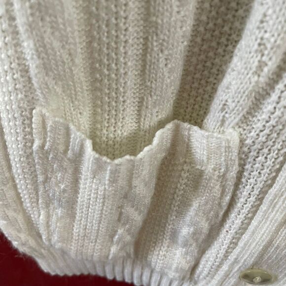 Vintage Rose size L made in USA button front sweater vest. - Picture 5 of 7